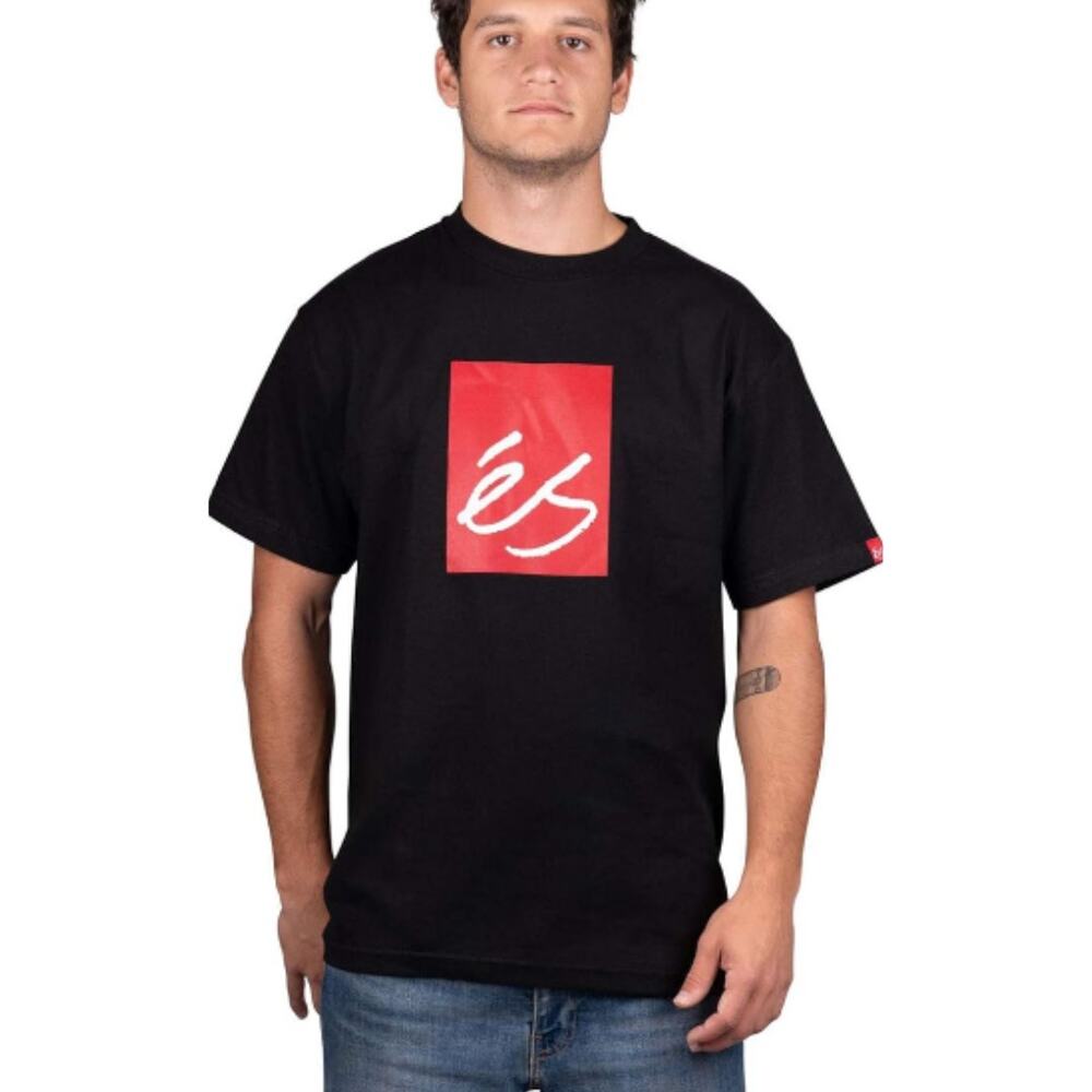 NEW! ES SKB Men's Main Block T-Shirt XXL Black Top Short Sleeve Tee